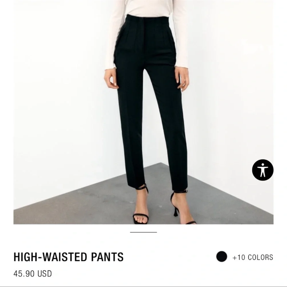 🖤SOLD🖤Zara high waisted pants NWT - Picture 1 of 2